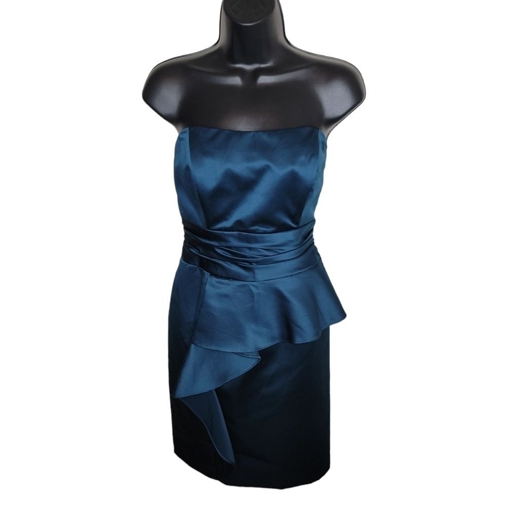 Davids Bridal strapless bridesmaid cocktail dress size 8